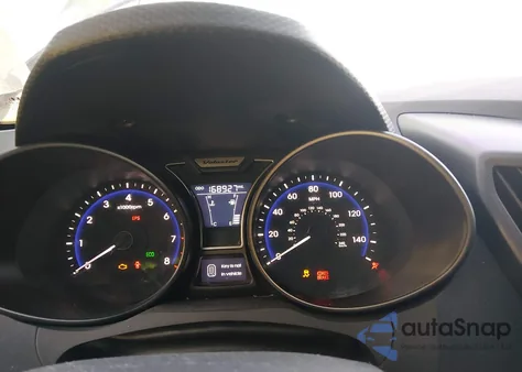 2014 Hyundai Veloster Turbo W/Black from USA, damaged, VIN KMHTC6AE4EU199602